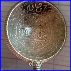 1310 Antique Very Rare! Vintage Silver 800 Beautiful Spoon 13.26gr