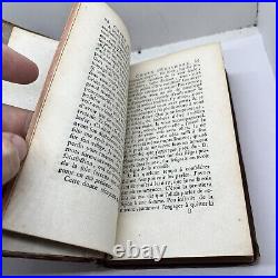 1775 RARE Antique Book Beautiful Calf Leather Decorated Binding Decor Art Old