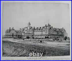 1894 Old America USA Rare Antique Photo Book Travel Old West Beautiful Leather