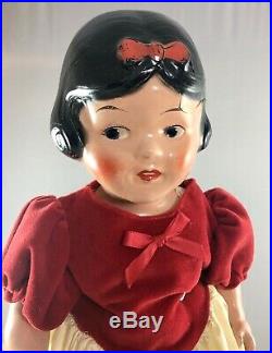 18 Antique American Composition Ideal Snow White Doll! Beautiful! Rare! 18041