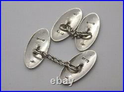 1913 Rare Charles Horner Antique Chester English Sterling Silver Cufflinks. Ch