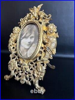 19th Superb Beautiful Rare Antique French Baroque Bronze Picture Frame