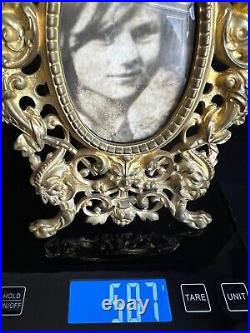 19th Superb Beautiful Rare Antique French Baroque Bronze Picture Frame