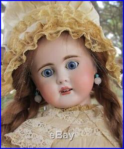 23 Antique German Doll Bahr & Proschild Early Rare Mold 252 Beautiful Blue Eyes
