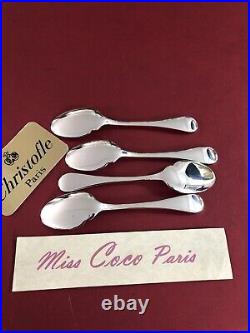 4 Spoons Soup Christofle Uniplat 17CM Very Beautiful Condition Silver Metal Rare