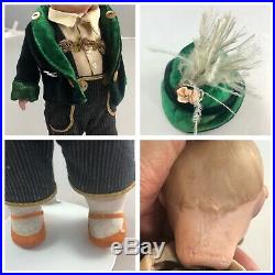 9 Antique German Bisque Head Topknot Googly Doll! Beautiful! Rare! 17738