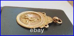 9ct Gold Antique 1925 Football Watch Fob/ Pendant by Tiptaft Rare Cleansed Nice