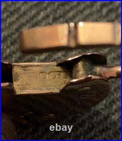 9ct Rose Gold Antique Big Solid Padlock Clasp for Heavy Bracelet Cherished Rare
