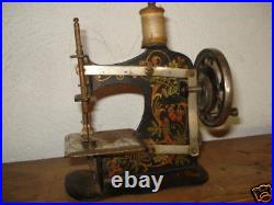 ANTIQUE 19c GERMANY TOY SHEWING MACHINE RARE BEAUTIFUL