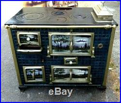 ANTIQUE FRENCH ENAMEL Range Stove Cooker VERY RARE & BEAUTIFUL FOR A NURSES FUND