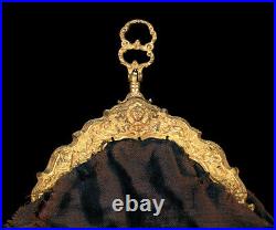 A BEAUTIFUL AND RARE antique FRENCH PURSE BAD GILT FRAME 18TH CENTURY
