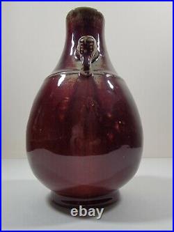 A Beautiful Rare Chinese Flambé-Glazed Hu Vase, 19th Century