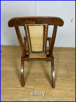 A Beautiful Rare Find Victorian 1890 Folding Campaign Child's Chair