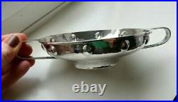 A E JONES 1922 rare and beautiful Arts and Crafts hammered silver whisky quaich