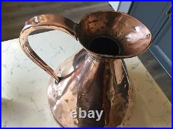 A Rare And Beautiful Georgian Two Gallon Copper Ale Jug, Circa 1820