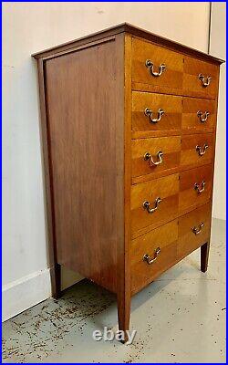 A Rare & Beautiful 100 Year Old Antique Mahogany Chest Of Drawers. C1920