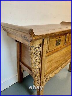 A Rare & Beautiful 110 Year Old Antique Chinese Altar Cabinet Chest. C1910