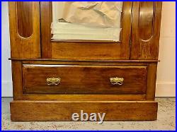 A Rare & Beautiful 110 Year Old Antique Edwardian Mahogany Wardrobe. C1910
