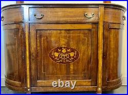 A Rare & Beautiful 110 Year Old Edwardian Antique Credenza Sideboard C1910