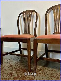 A Rare & Beautiful 110 Year Old Edwardian Antique Set Of 5 Dining Chairs. C1910
