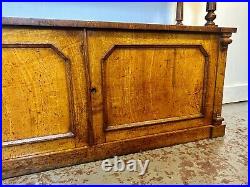 A Rare & Beautiful 110 Year Old Edwardian Antique Walnut Buffet Sideboard C1910