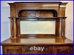A Rare & Beautiful 120 Year Old Victorian Antique Art & Crafts Sideboard. C1900