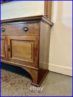 A Rare & Beautiful 130 Year Old Victorian Antique Art & Crafts Sideboard. C1890