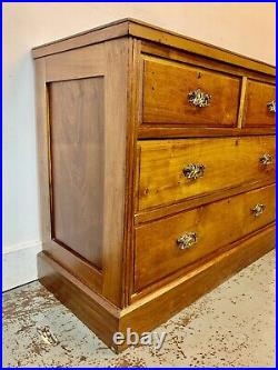 A Rare & Beautiful 130 Year Old Victorian Antique Chest Of Drawers. C 1890
