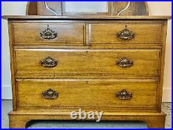A Rare & Beautiful 130 Year Old Victorian Antique Dresser Chest of Drawers. C1890