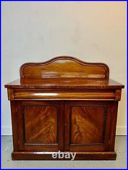 A Rare & Beautiful 140 Year Old Antique Flame Mahogany Sideboard. C1880 Amazing