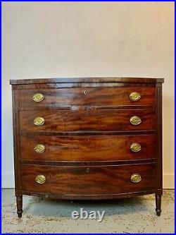 A Rare & Beautiful 140 Year Old Victorian Antique Chest Of Drawers. C 1880