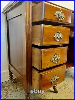 A Rare & Beautiful 140 Year Old Victorian Antique Credenza Sideboard. C1880