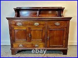 A Rare & Beautiful 140 Year Old Victorian Antique Mahogany Sideboard. C1880