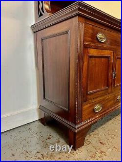 A Rare & Beautiful 140 Year Old Victorian Antique Mahogany Sideboard. C1880