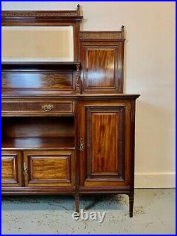 A Rare & Beautiful 140 Year Old Victorian Antique Mirror Backed Sideboard. C1880