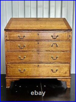 A Rare & Beautiful 140 Year Old Victorian Antique Oak Fall Front Bureau C1880