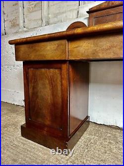 A Rare & Beautiful 140 Year Old Victorian Antique Pedestal Sideboard. C1880