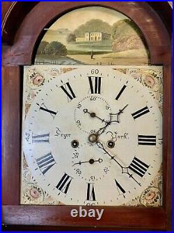 A Rare & Beautiful 150 Year Old Antique Grandfather Clock. 1870 C