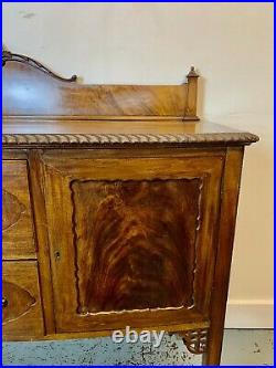 A Rare & Beautiful 150 Year Old Antique Victorian Walnut Sideboard. C1870