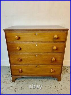 A Rare & Beautiful 150 Year Old Victorian Antique Chest Of Drawers. C 1870