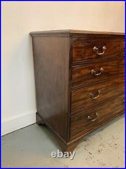 A Rare & Beautiful 150 Year Old Victorian Antique Mahogany Chest Of Drawers. 19C