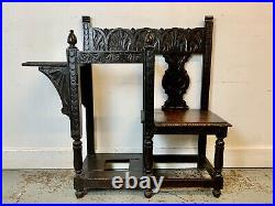 A Rare & Beautiful 150 Year old Victorian Antique Oak Hall Stand. C1870