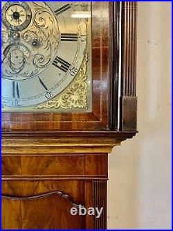 A Rare & Beautiful 160 Year Old Antique Mahogany Grandfather Clock. C 1860