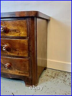 A Rare & Beautiful 160 Year Old Victorian Antique Chest Of Drawers. 19th C