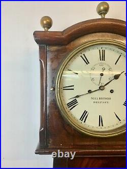 A Rare & Beautiful 165 Year Old Antique Oak Grandfather Clock. 1855 C