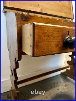 A Rare & Beautiful 190 Year Old Antique Victorian Welsh Pine Writing Desk. C1830
