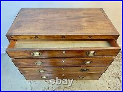 A Rare & Beautiful 190 Year Old Georgian Antique Chest Of Drawers. C 1830