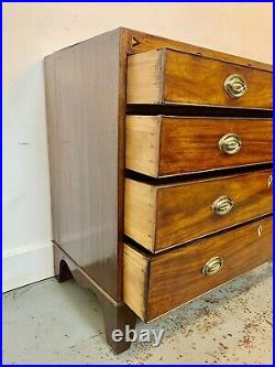 A Rare & Beautiful 190 Year Old Georgian Antique Chest Of Drawers. C 1830