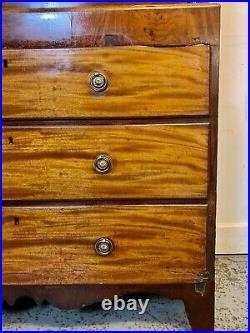 A Rare & Beautiful 190 Year Old Georgian Antique Chest On Chest of Drawers. C1830
