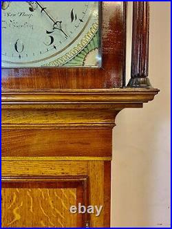 A Rare & Beautiful 190 Year Old Georgian Antique Oak Grandfather Clock. C1830